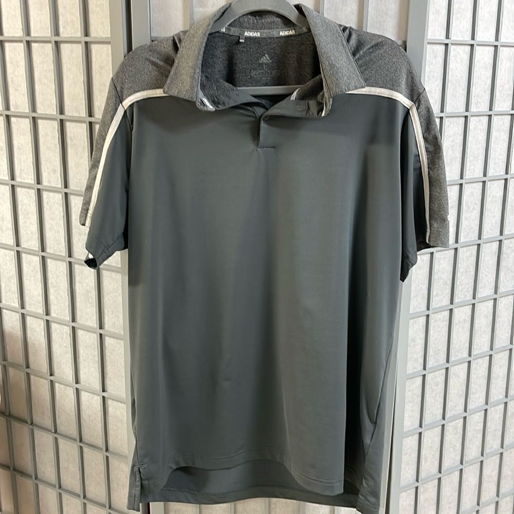 adidas Golf Polo, Men’s Large. Grey. Good condition.